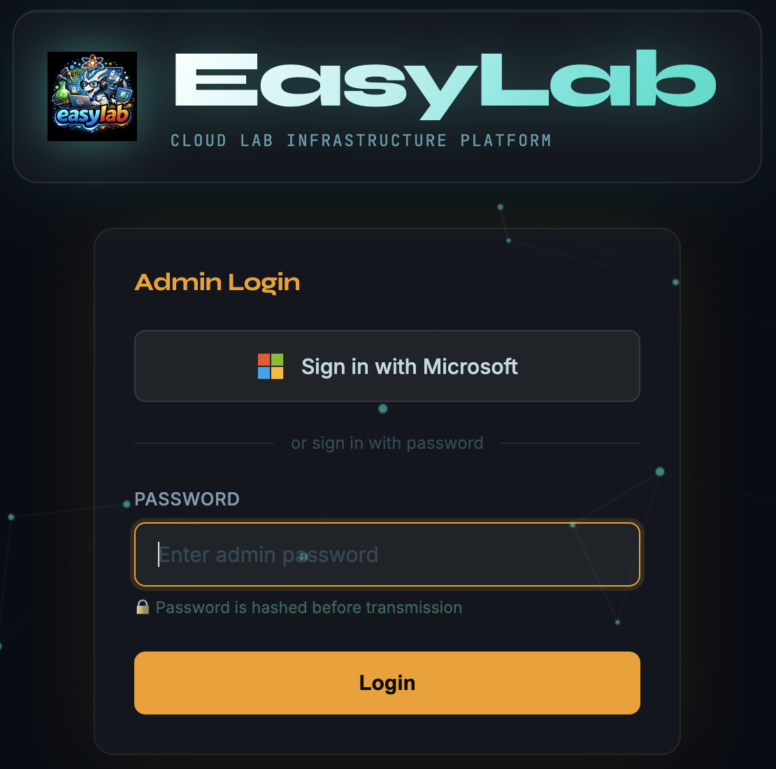 Admin Microsoft login