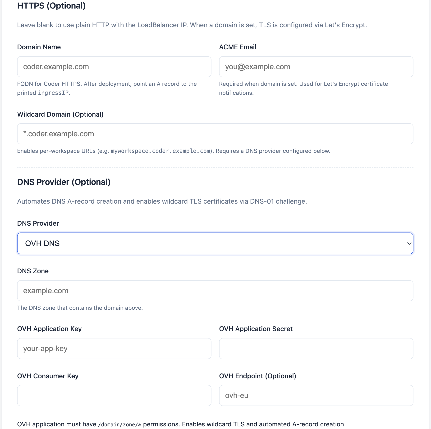 DNS configuration