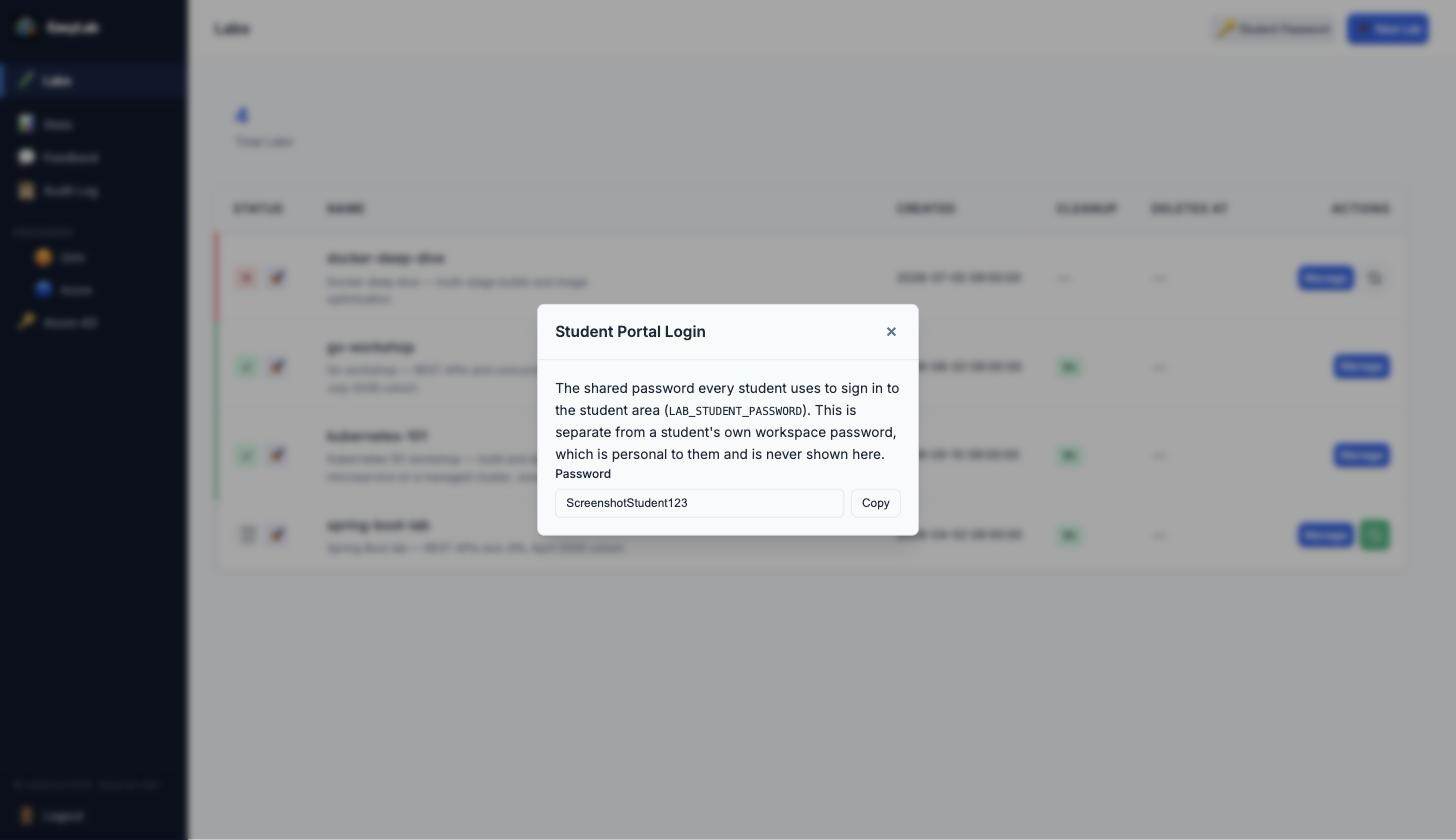 Student Portal Login dialog